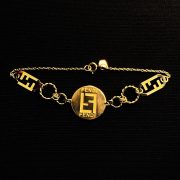 نیم ست طلا 18 عیار زنانه سوزیانا مدل فندی کد 7 - Image 5