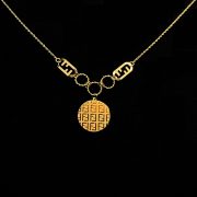 نیم ست طلا 18 عیار زنانه سوزیانا مدل فندی کد 7 - Image 3