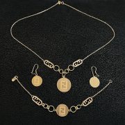 نیم ست طلا 18 عیار زنانه سوزیانا مدل فندی کد 4 - Image 7