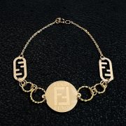 نیم ست طلا 18 عیار زنانه سوزیانا مدل فندی کد 4 - Image 5