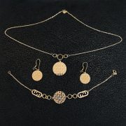 نیم ست طلا 18 عیار زنانه سوزیانا مدل فندی کد 1 - Image 6