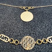 نیم ست طلا 18 عیار زنانه سوزیانا مدل فندی کد 1 - Image 5