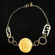 نیم ست طلا 18 عیار زنانه سوزیانا مدل فندی کد 7 - Image 12