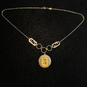 نیم ست طلا 18 عیار زنانه سوزیانا مدل فندی کد 7 - Image 11