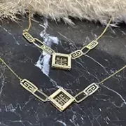 نیم ست طلا 18 عیار زنانه سوزیانا مدل جیوانچی کد 1