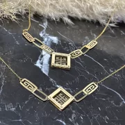 نیم ست طلا 18 عیار زنانه سوزیانا مدل جیوانچی کد 1 - Image 3