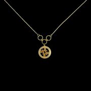 نیم ست طلا 18 عیار زنانه سوزیانا مدل فندی ایتالی - Image 4