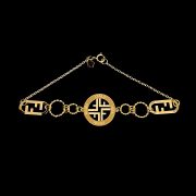 نیم ست طلا 18 عیار زنانه سوزیانا مدل فندی ایتالی - Image 2