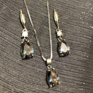 ست نقره 925 مدل 7 رنگ H