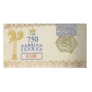 طلا 18 عیار - 0.1 گرم - 100 سوت طرح تخت جمشید