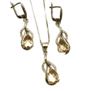 ست نقره 925 مدل اشک ابر H - Image 3