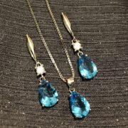 ست نقره 925 مدل اشک دریا H - Image 2