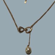 گردنبند نقره 925 عیار مدل تک مروارید C - Image 2