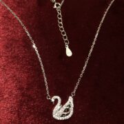 گردنبند نقره 925 عیار مدل قو سفید Y - Image 2