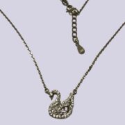 گردنبند نقره 925 عیار مدل قو سفید Y