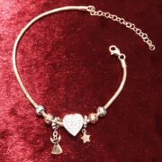 دستنبد نقره 925 عیار مدل ستاره و فرشته دو رو S - Image 4