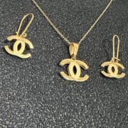 ست طلا 18 عیار زنانه مدل شنل - Image 2