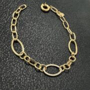 دستبند طلا 18 عیار لوکس زنانه کد 3 - Image 2