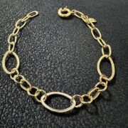 دستبند طلا 18 عیار لوکس زنانه کد 3 - Image 3