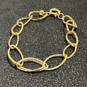 دستبند طلا 18 عیار زنانه گلد کد 4 - Image 2