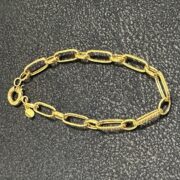 دستبند طلا 18 عیار زنانه گلد کد 8 - Image 3