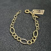 دستبند طلا 18 عیار لوکس زنانه کد 1 - Image 2