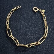 دستبند طلا 18 عیار زنانه گلد کد 10 - Image 2