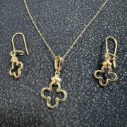 ست طلا 18 عیار زنانه مدل ال وی - Image 2