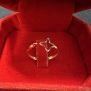 انگشتر طلا 18 عیار زنانه مدل ستاره دنباله دار - Image 3