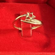 انگشتر طلا 18 عیار زنانه مدل ستاره و دنباله - Image 2