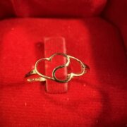 انگشتر طلا 18 عیار زنانه مدل دوقلب - Image 3