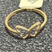 انگشتر طلا 18 عیار زنانه مدل پروانه - Image 3