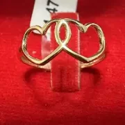 انگشتر طلا 18 عیار زنانه مدل قلب کد 23