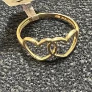 انگشتر طلا 18 عیار زنانه مدل قلب کد 23 - Image 2