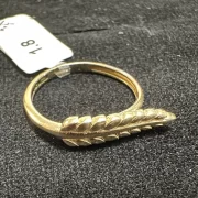 انگشتر طلا 18 عیار زنانه مدل برگ - Image 3