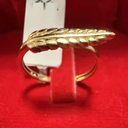 انگشتر طلا 18 عیار زنانه مدل برگ - Image 2