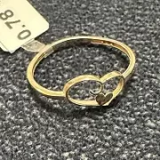 انگشتر طلا 18 عیار زنانه مدل قلب مینیمال