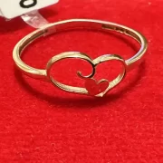 انگشتر طلا 18 عیار زنانه مدل قلب مینیمال - Image 3