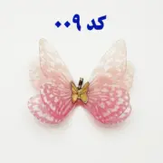 آویز گردنبند طلا 18 عیار مدل پروانه رنگبندی متنوع - Image 11