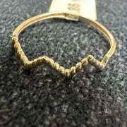 انگشتر طلا 18 عیار زنانه مدل مثلث مینیمال - Image 3