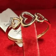 انگشتر طلا 18 عیار زنانه مدل قلب کد 33 - Image 3