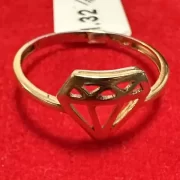 انگشتر طلا 18 عیار زنانه مدل الماس - Image 3