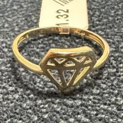 انگشتر طلا 18 عیار زنانه مدل الماس - Image 2