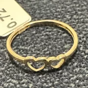 انگشتر طلا 18 عیار زنانه مدل قلب کد 22 - Image 3