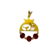 پلاک آویز طلا 18 عیار سوزیانا مدل انار کد 1