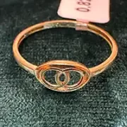 انگشتر طلا 18 عیار زنانه مدل دایره مینیمال