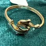 انگشتر طلا 18 عیار زنانه مدل دلفین