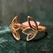 انگشتر طلا 18 عیار زنانه مدل برگ 2 - Image 3