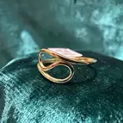 انگشتر طلا 18 عیار زنانه مدل پیچک