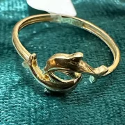انگشتر طلا 18 عیار زنانه مدل دلفین - Image 3